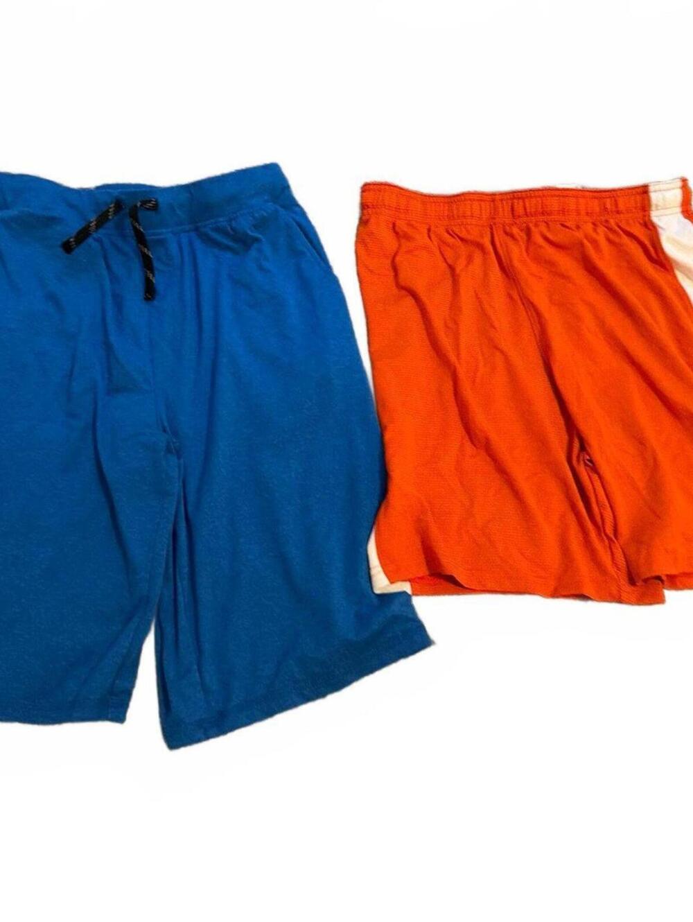 Under Armour Orange Shorts & Runway Bue Shorts - Boys XL